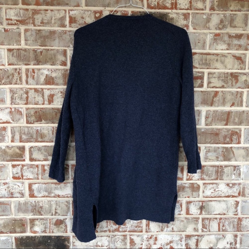 Madewell Kent Cardigan Alpaca Wool SOFT Navy Blue Sweater XS - Picture 3 of 16